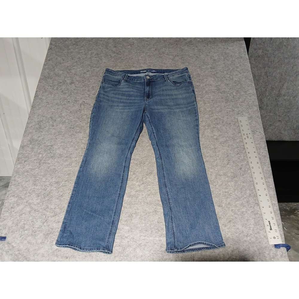 Old Navy‎ Women's Size 14 Blue Mid Rise WOW Boot-Cut Denim Jeans